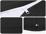 Cushion with Pillow HEERLEN 6 pcs Black Velvet 929348