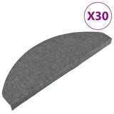Stair Mats Self-adhesive 30 pcs Grey 65x22.5x3.5 cm 3365912