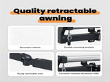 Retractable Awning White 450 x 300 cm Polyester and Aluminium 3330987