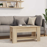 Coffee Table Sonoma Oak 101x49x52 cm Engineered Wood 809704
