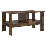 Coffee Table Smoked Oak 90 x 50 x 45 cm Engineered Wood 8000256