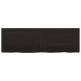 Table Top Dark Brown 160x50x cm Treated Solid Wood Oak 3156449