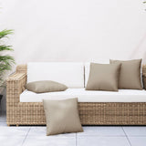 Sofa Cushions 4 pcs Taupe 60x60 cm Fabric 360411
