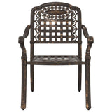 Garden Table Set 5 pcs Bronze Cast Aluminium 3334728