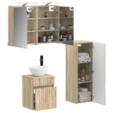 Bathroom Furniture Set 4 pcs Sonoma Oak 3407465