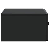 Wall-Mounted Bedside Cabinet 2 pcs Black 49 x 34.5 x 20 cm 898108