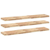 Floating Shelves 3 pcs 160x30x4 cm Untreated Solid Wood Acacia 3279469