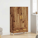 Highboard Old Wood 70x31x115 cm Engineered Wood 856914