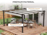 3 x 3 Aluminium Pergola Canopy Gazebo Awning Outdoor Garden Sun Shade Shelter Marquee Party BBQ, T3398P317790