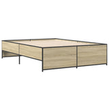 Bed Frame without Mattress Sonoma Oak 120x200 cm 3279893