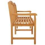 Handcarved Rose Bench 180.5 x 60 x 96 cm Solid Teak Wood 42030022