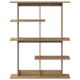 Wall Shelving Unit Brown 102 x 20 x 130 cm Engineered Wood 8012059