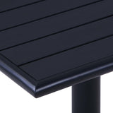Garden Table Black 80x80x75 cm 49470