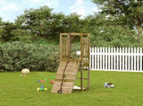 Playhouse with Climbing Wall Impregnated Wood Pine 3155947