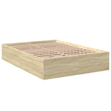 Bed Frame without Mattress Sonoma Oak 120x190 cm Small Double 3281044
