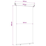 Balcony Side Awning 100% polyester iron steel 42035273