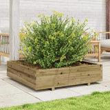 Garden Planter 100x100x26.5 cm Impregnated Wood Pine 847322