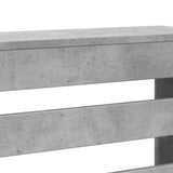 Radiator Cover Concrete Grey 175x20x82 cm Engineered Wood 852711
