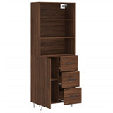 Highboard Brown Oak 69.5x34x180 cm Engineered Wood 3189444