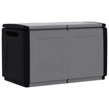 Garden Storage Box 96x53x57 cm 230 L Dark Grey and Black 151817