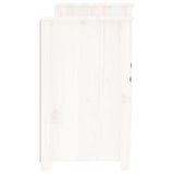 Sideboard White 164x37x68 cm Solid Wood Pine 821493