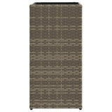 Garden Planter Grey 30x30x60 cm Poly Rattan 366412