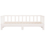 Day Bed with Trundle without Mattress White 90x200 cm Solid Wood 836157