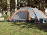 Camping Tent 5-Person Grey and Orange Quick Release 4004175