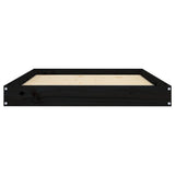 Dog Bed Black 101.5x74x9 cm Solid Wood Pine 820870