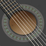 8 Piece Classical Guitar Beginner Set Black 1/2 34" 70127