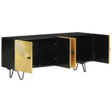 TV Cabinet 110x30x45 cm Solid Wood Mango 351625