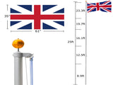 5.1*5.1*750cm Aluminum Alloy Splicing Flagpole Adjustable And Retractable Courtyard Outdoor Flagpole 73675247