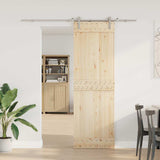 Sliding Door Hardware Kit 200 cm Stainless Steel Silver 4009694