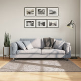 Shaggy Rug PAMPLONA High Pile Modern Beige 160x160 cm 375214