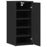 Shoe Cabinets 2 pcs Black 32x35x70 cm Engineered Wood 808957