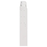 Headboard with Shelves White 150 cm Solid Wood Pine 850948
