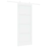 Sliding Door White 83 x 202 cm Solid Pine Wood 3333561