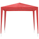 Party Tent 250 x 250 x 240 cm Red PE and Steel 42032986