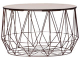Coffee Table 2 pcs Copper 287661
