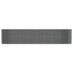 Garden Raised Bed Galvanised Steel 332x40x68 cm Anthracite 318911