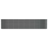 Garden Raised Bed Galvanised Steel 332x40x68 cm Anthracite 318911