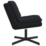 Swivel Relaxing Chair Black 63 x 75 x 76 cm Velvet 42007365