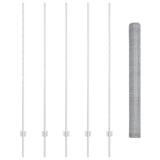 Welded Wire Fence 10 x 1.6 m Hot-Dip Galvanised Steel 3336978