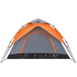 Camping Tent Dome 5-Person Grey and Orange Quick Release 4004187