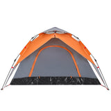 Camping Tent Dome 5-Person Grey and Orange Quick Release 4004187