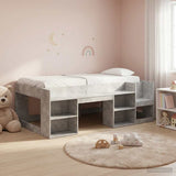 Kids'Bed Frame with Storage Concrete Grey 90 x 200 cm 3422606