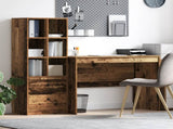 Desk with Drawer 2 pcs Old Wood 3337375