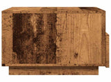 Coffee Table with LED Lights Old Wood 50x49x40 cm 857708