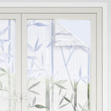 Window Films 4 pcs Frosted Bamboo Pattern PVC 3208964