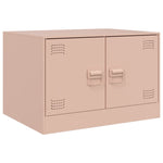 ZNTS Coffee Table Pink 67x50x44 cm Steel 841728